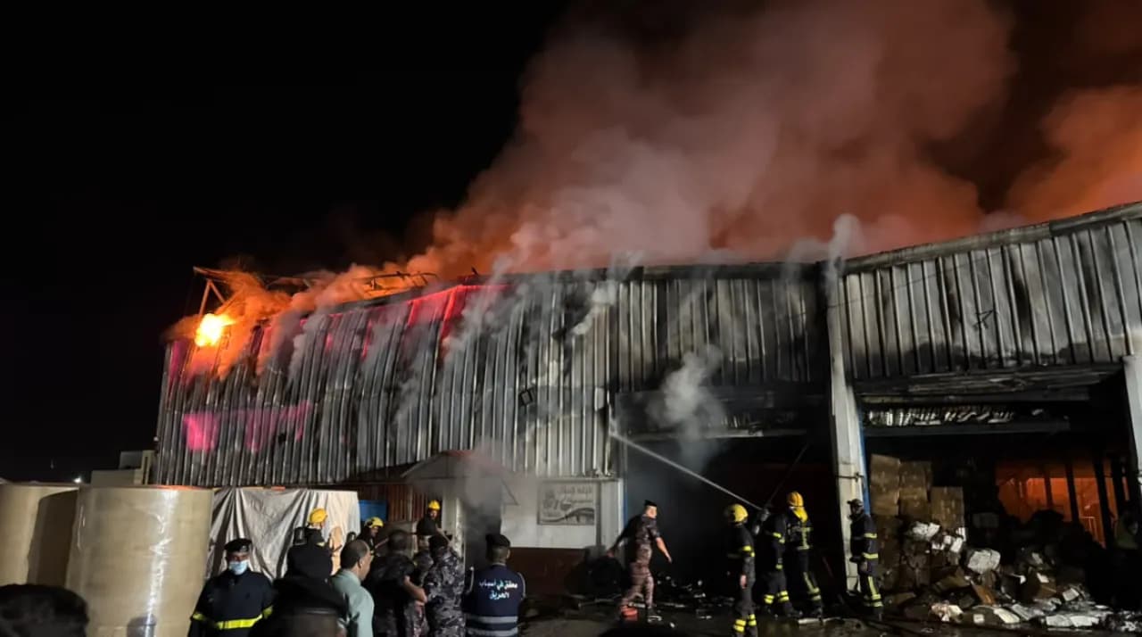 Jordan fires at Irbid plastic factory