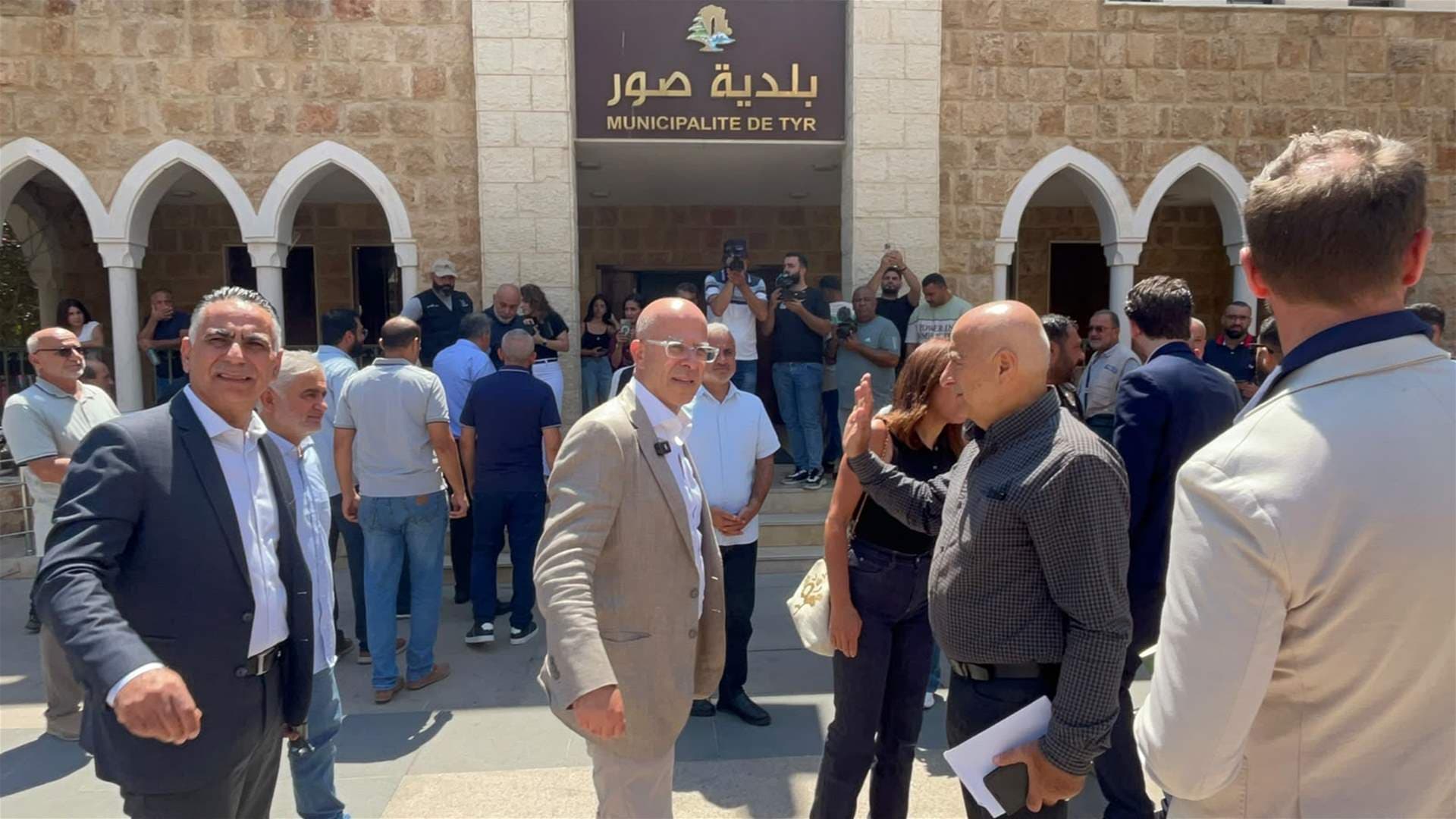 Minister Fadi Maki's South Visit on Reconstruction