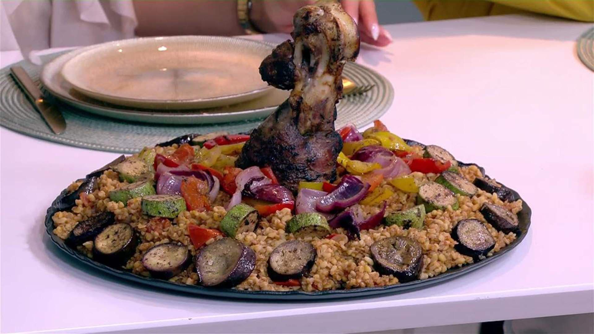 Chef Fadi Zgheib Presents Grilled Lamb and Veg Skewers