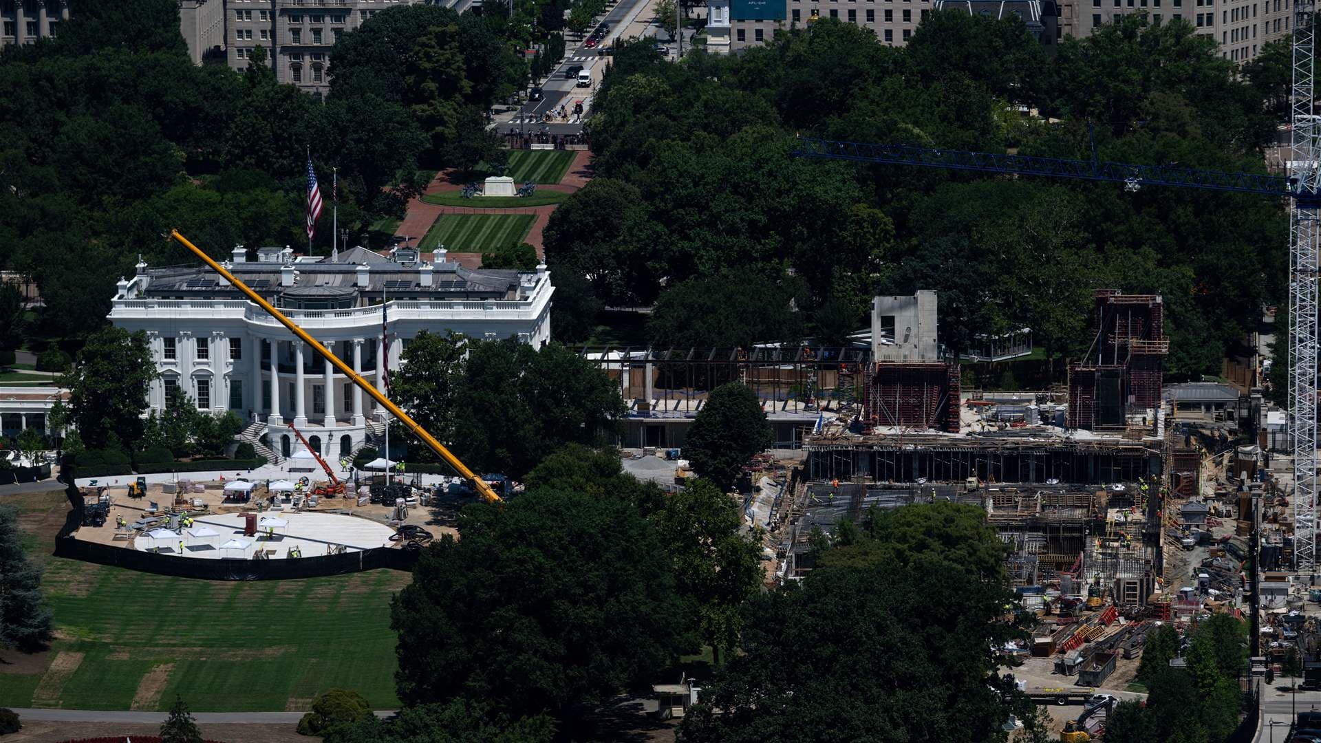 U.S. Appeals Court Stops White House Hall