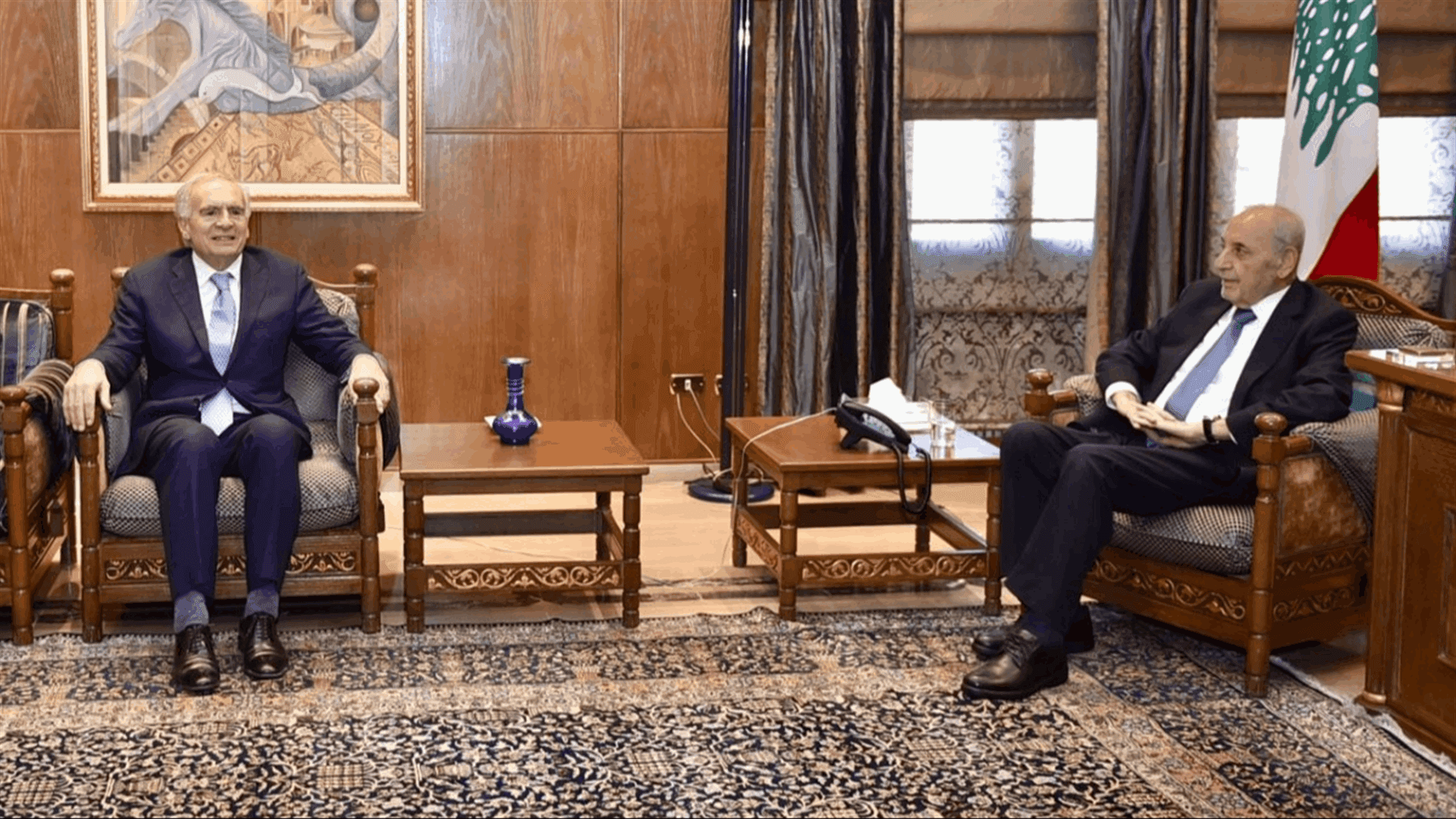 الرئيس بري يناقش مع ارنو الوضع في لبنان