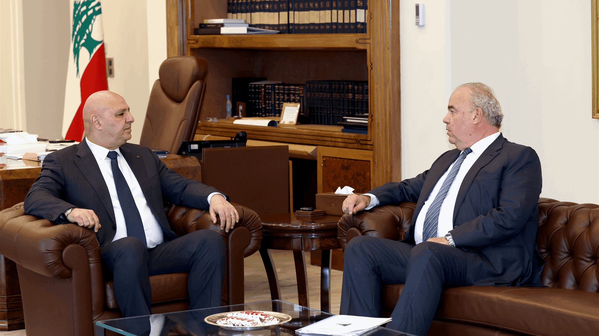 Aoun and Al-Hajj plan to enhance internet and telecom services