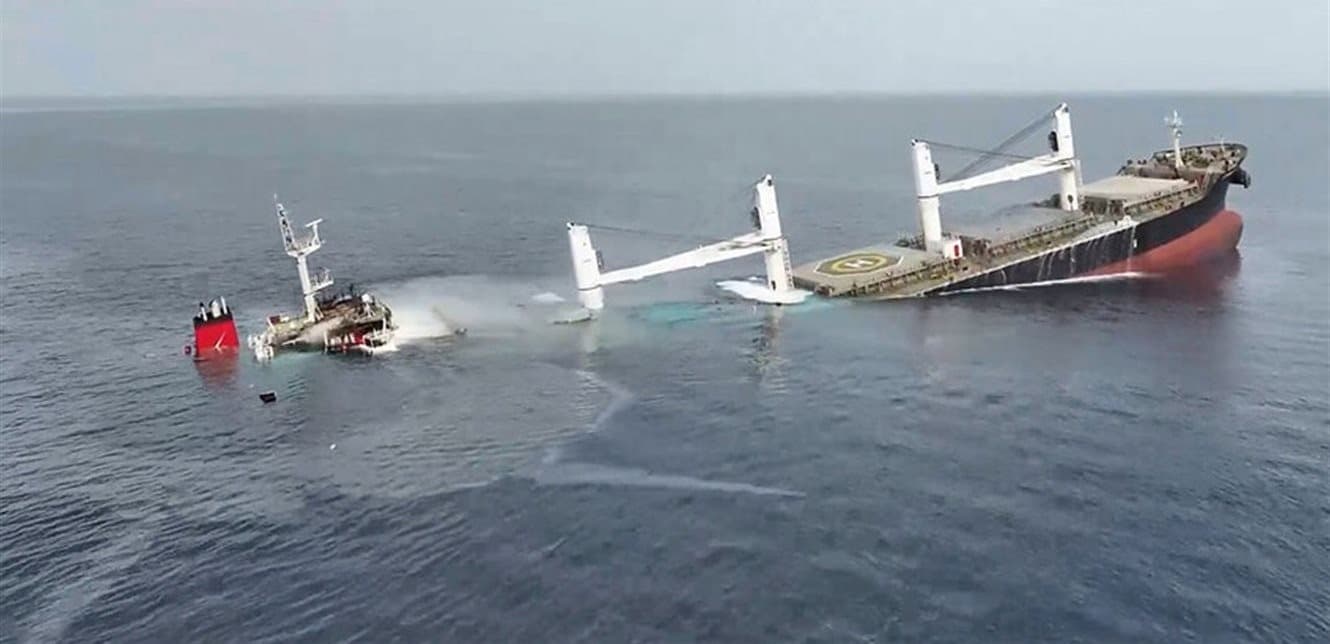 Vietnamese cargo ship sinks with 17 still missing