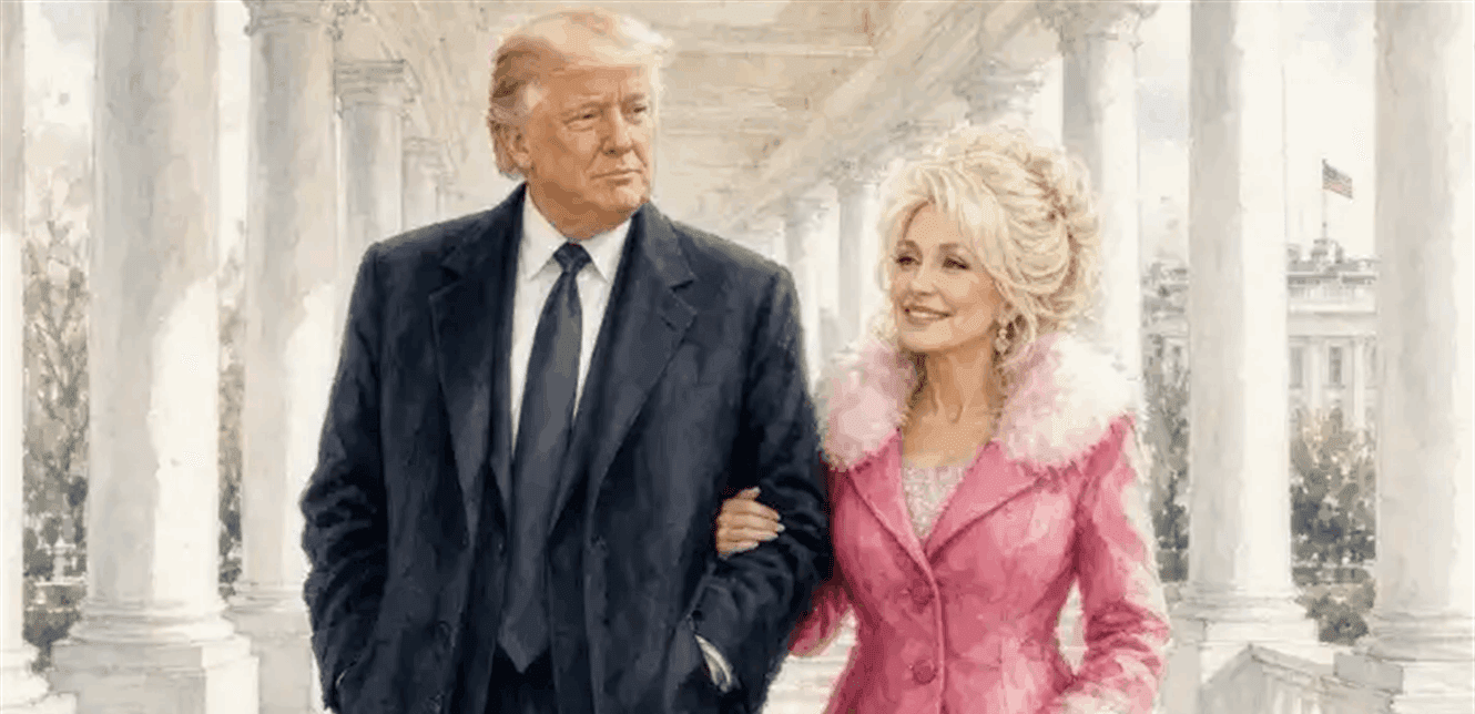 AI image of Dolly and Trump faces criticism