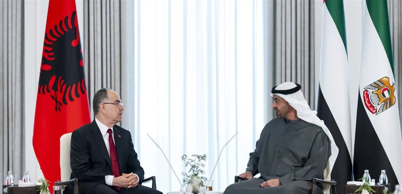 محمد بن زايد يستقبل رئيس ألبانيا لتطوير التعاون