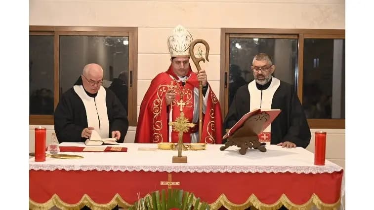 Al-Abati Rizq leads mass in Kfardebian for Saint Shli Ta