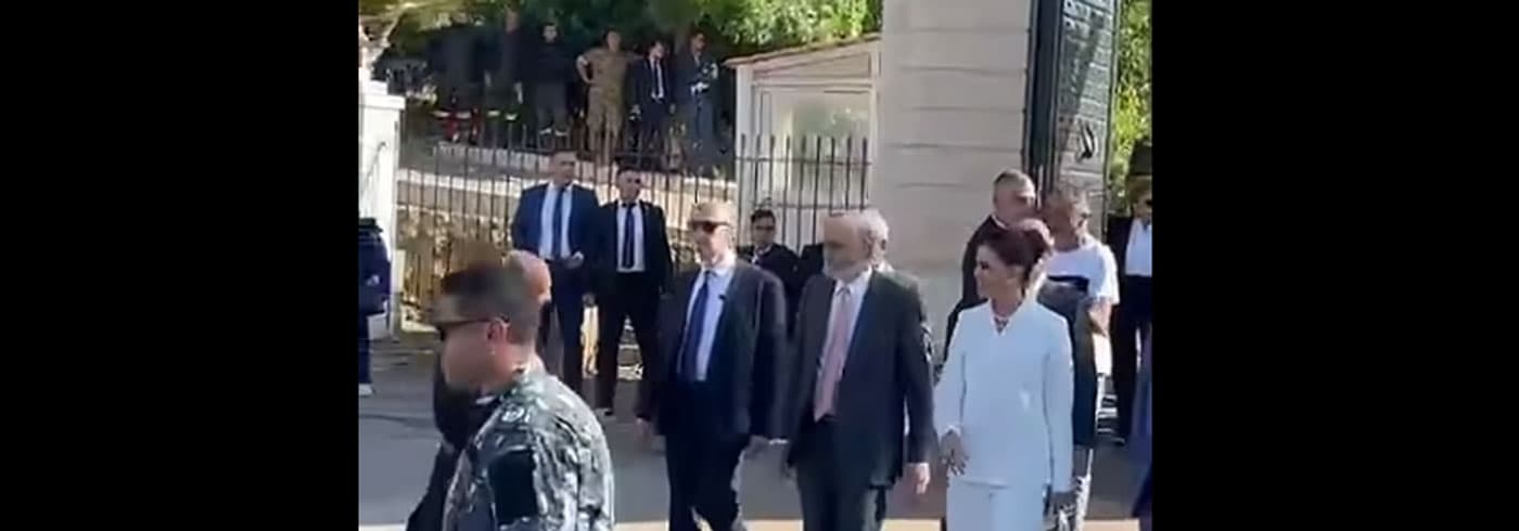 Samir Geagea at Patriarch Elias El Hawaek beatification