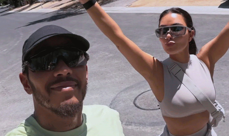 Kim Kardashian and Lewis Hamilton Family Vacation