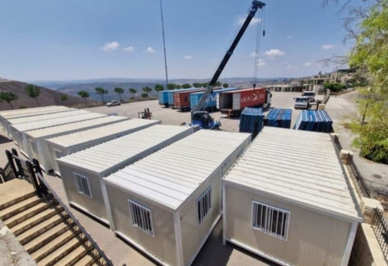 Ready-made houses arrive in Zutr Al-Gharbia