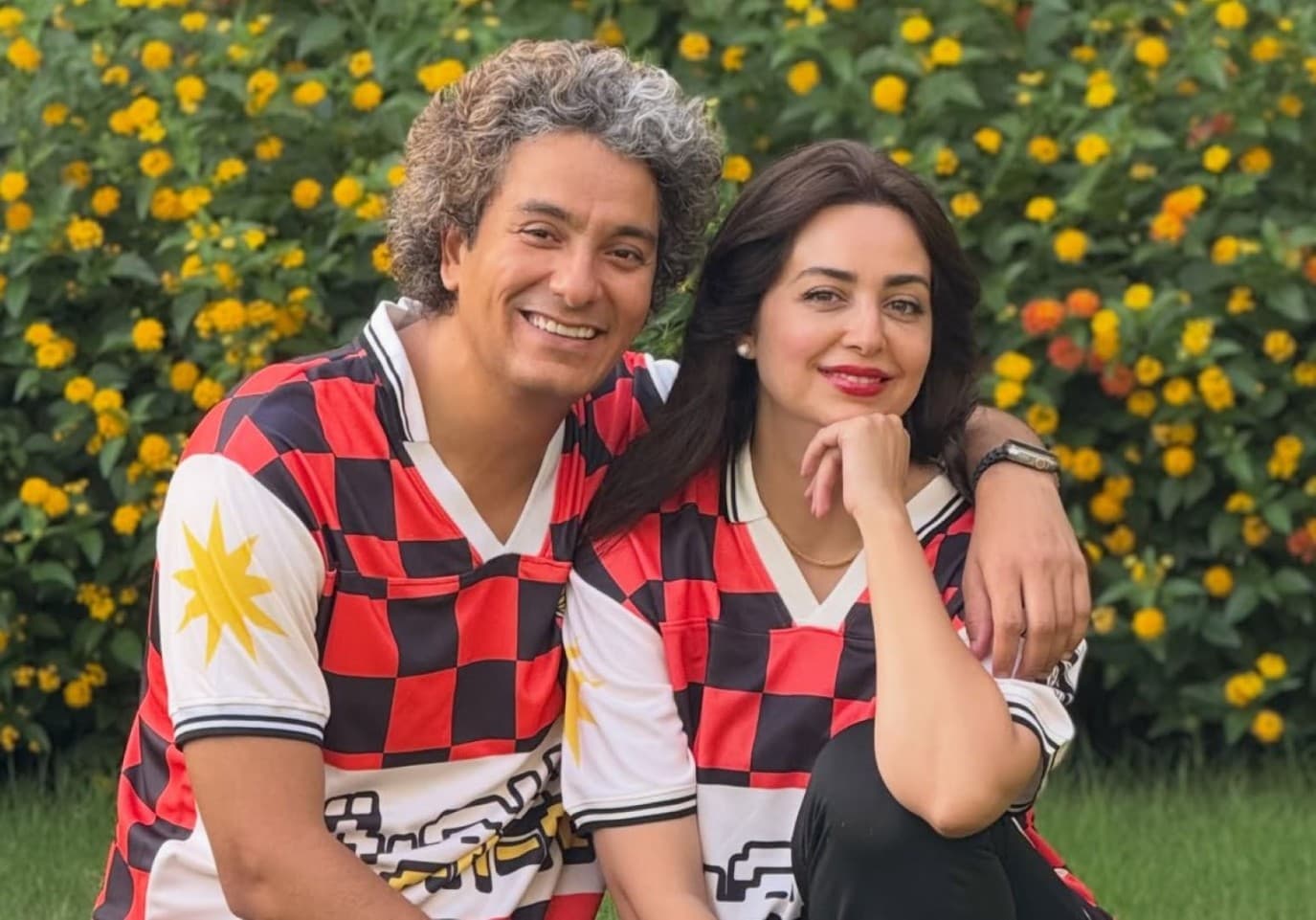 محمد محسن يطمئن على صحة هبة مجدي