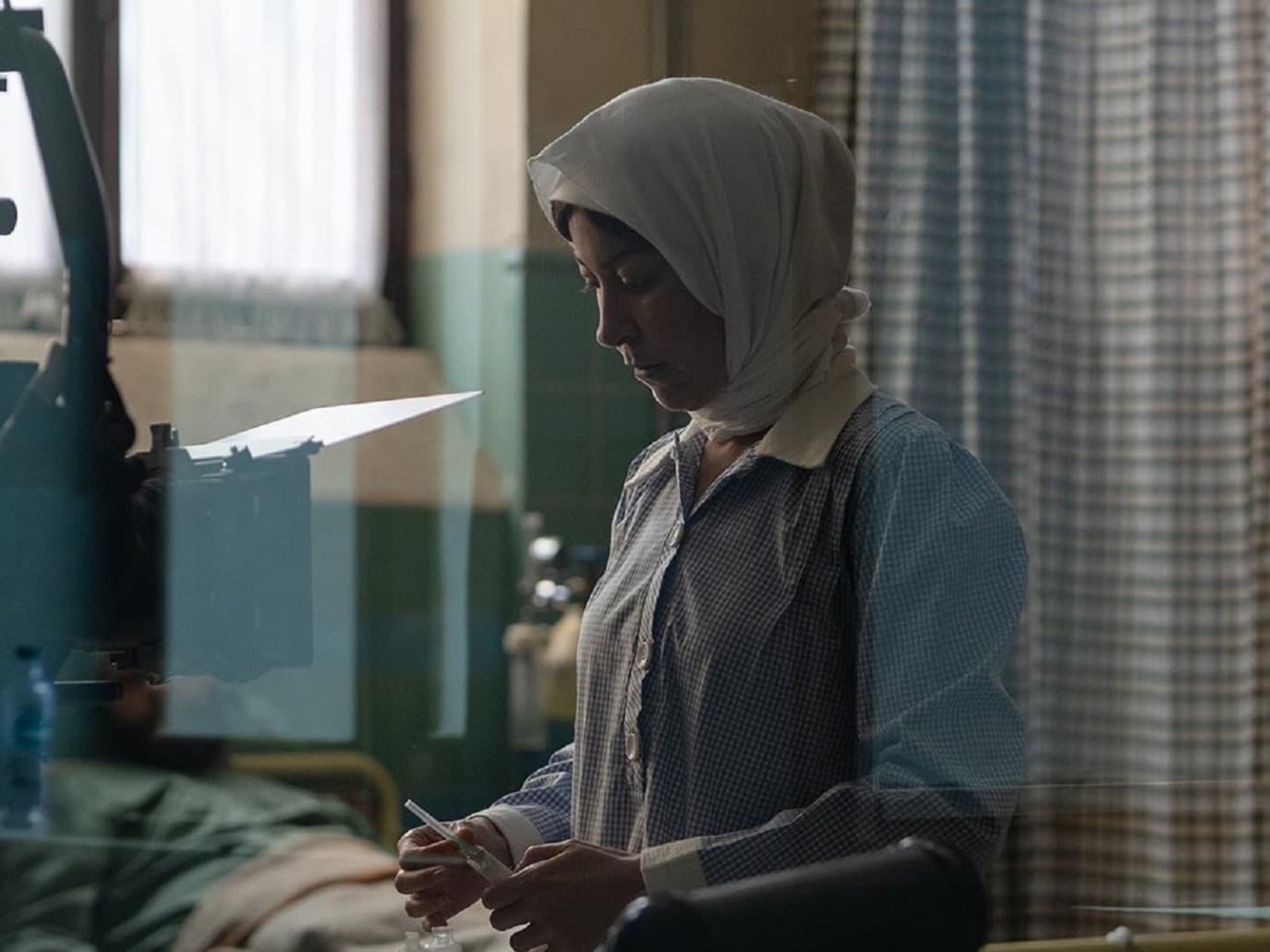 Menna Shalaby in execution-style attire in first photos from Abnour Al-Mawt
