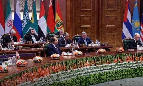 الجلسة الافتتاحية لقمة البريكس برئاسة السيسي