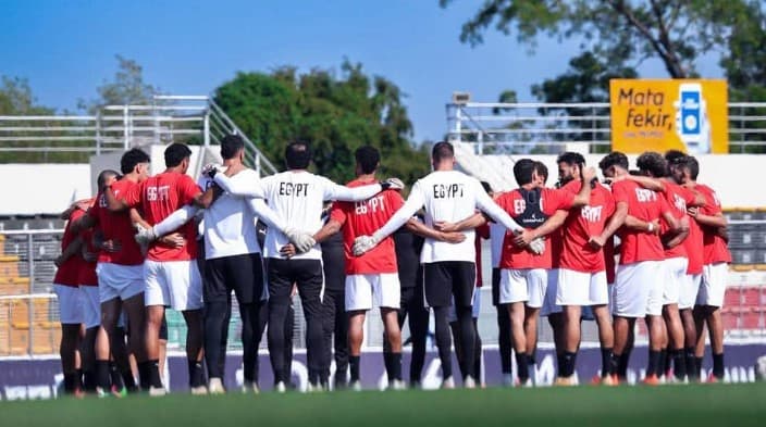 منتخب مصر يُجري تدريباته لمواجهة جنوب السودان
