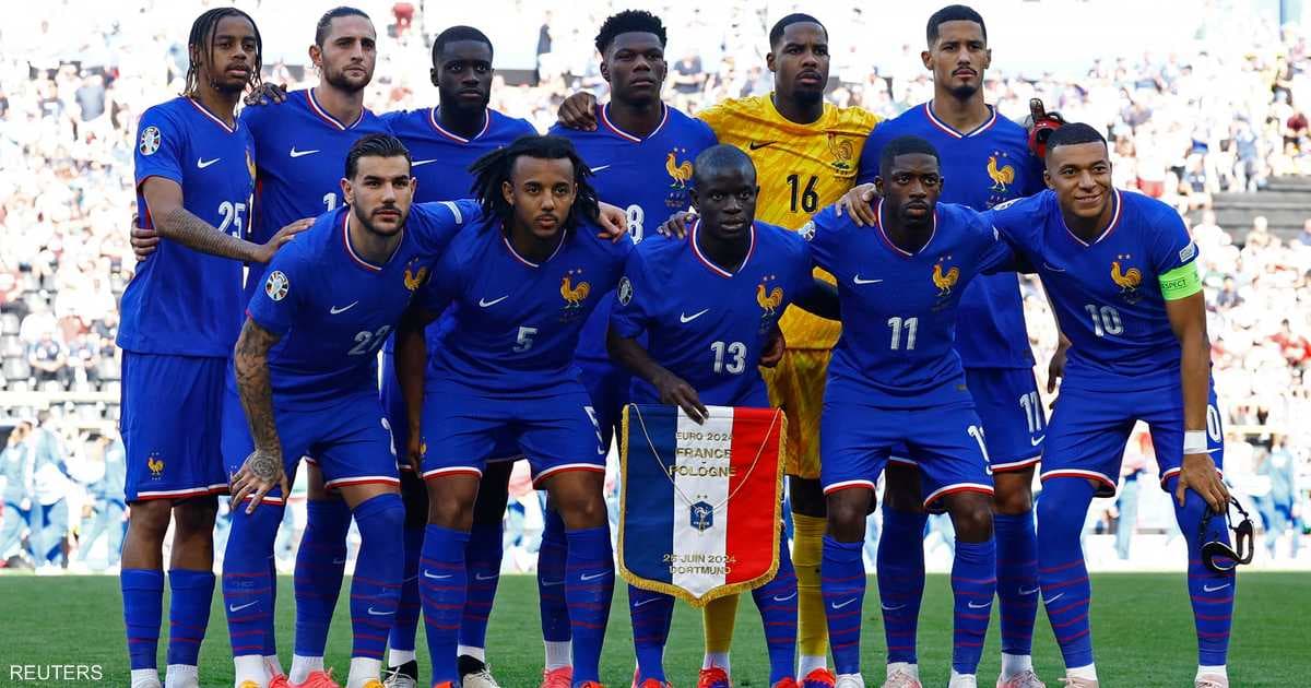 فرنسا تتفوق على بلجيكا في مباراة زيدان