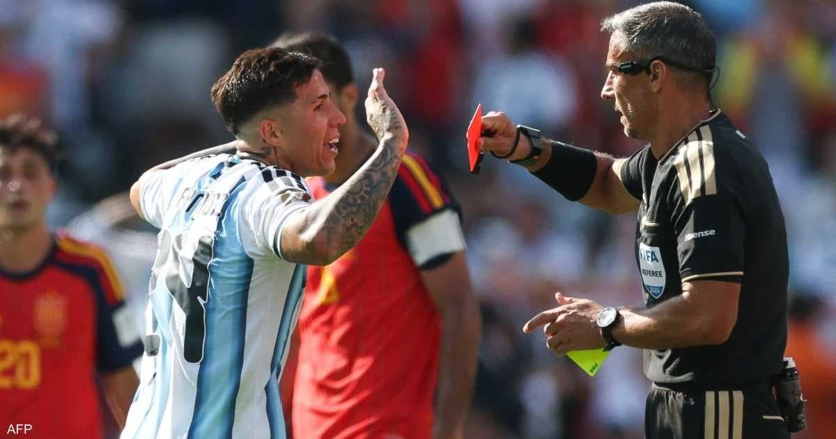 Enzo's first response after World Cup red card