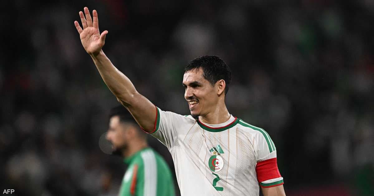 ماندي ينهي مسيرته مع الجزائر بعد 123 مباراة
