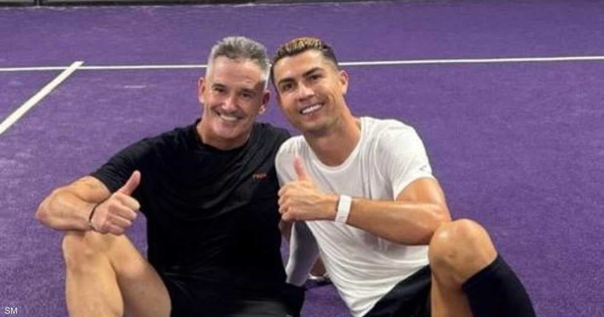 رونالدو يتدرب في ملعب البادل بعد غياب البرتغال