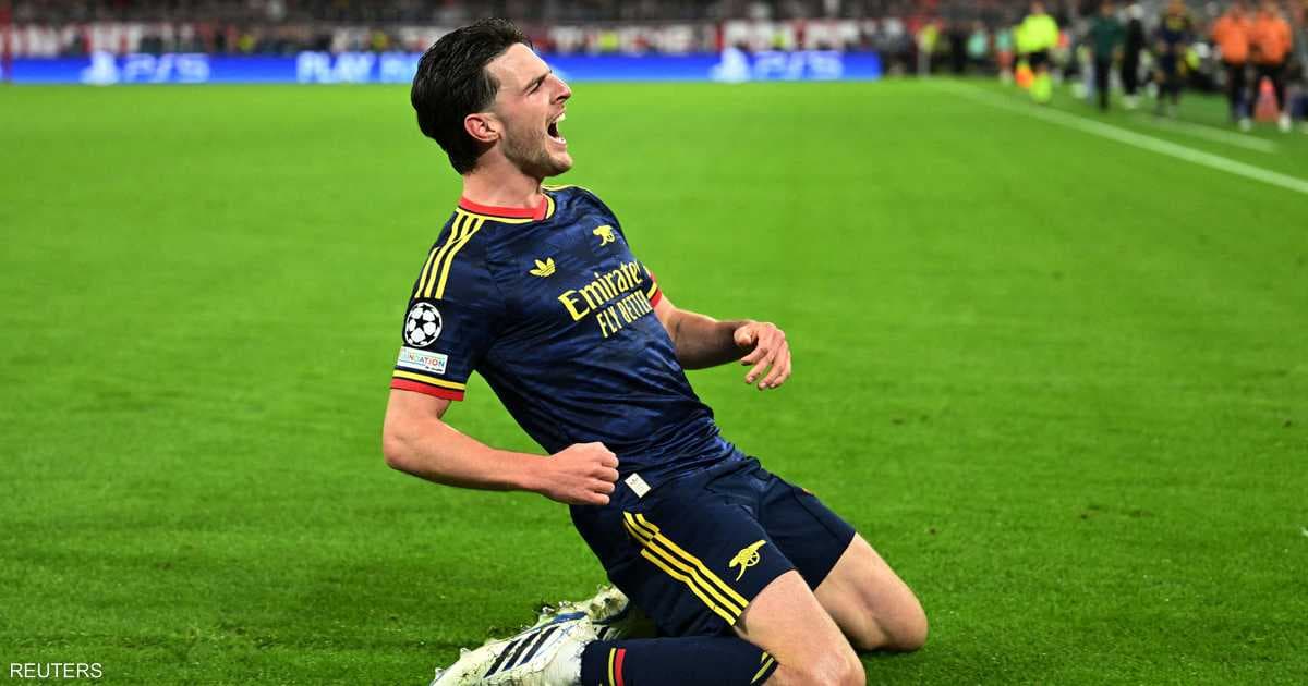 Bayern falters as Rice secures Arsenal win