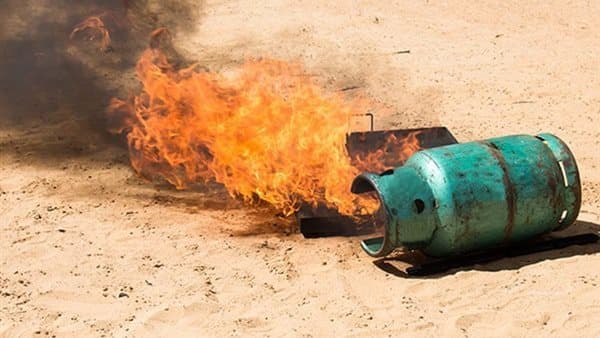 انفجار أسطوانة غاز في الحضرة الجديدة