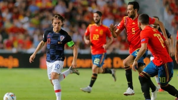 موعد وتلفزيون مباراة إسبانيا وكرواتيا في دوري الأمم