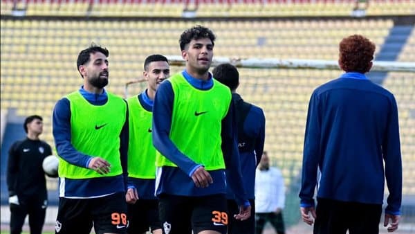 مران الزمالك قبل مواجهة بتروجت