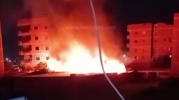 حريق مصنع أخشاب في الشرقية