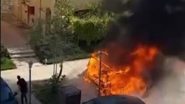الأمن يوضح حادث حريق بمدخل قرية في مطروح