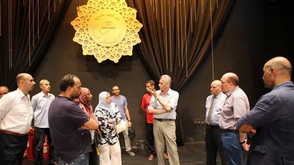 رئيس الأوبرا يزور مسارح الجمهورية ومعهد الموسيقى