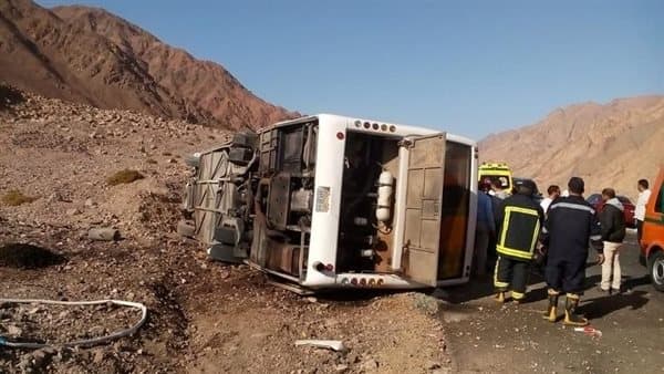 الصحة: 16 ضحية و28 مصابا في حادث دهب نويبع