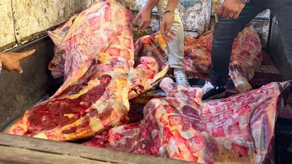 انتزاع طن من لحوم والدواجن الفاسدة في حملة غرب الفيوم