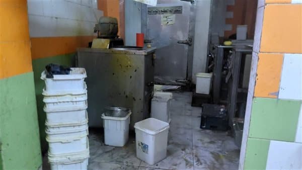 إغلاق مصنع آيس كريم غير مرخص في المنيا