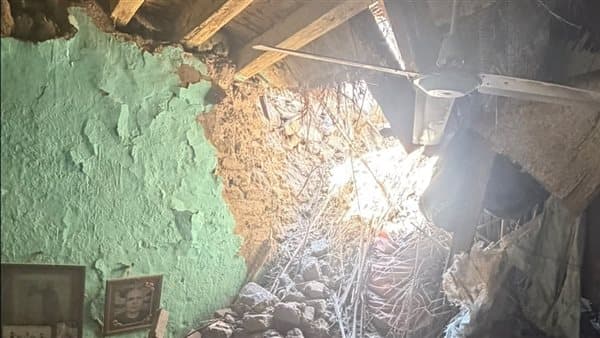 نجدة فتاة من أنقاض منزل في الغربية