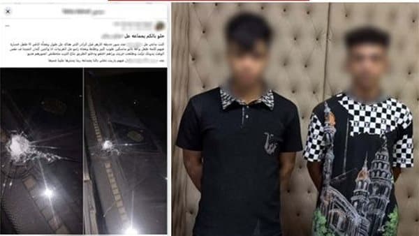 ضبط طالب وعاطل بعد رمي الحجارة على سيارة في القاهرة