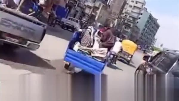 شاب يطارد 3 سيدات سرقن أرز من مزرعة