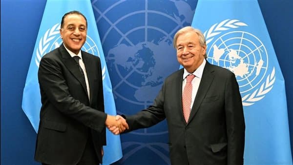 مدبولي يتحدث مع جوتيريش عن أزمات المنطقة