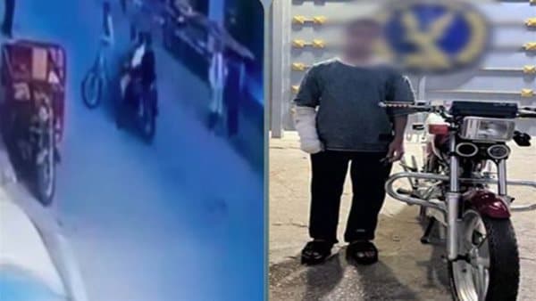طالب يتسبب في إصابة سيدة بحادث في المنوفية