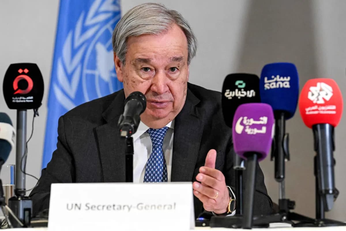 Guterres urges complete Syria sanctions removal