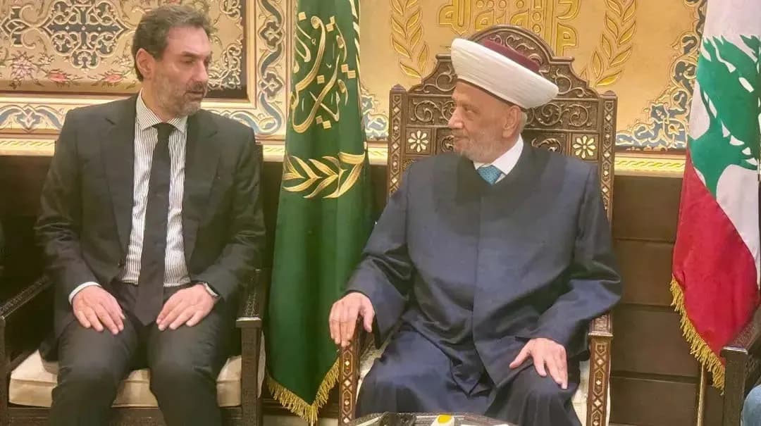 Mufti Drouin discusses local work with Beirut officials