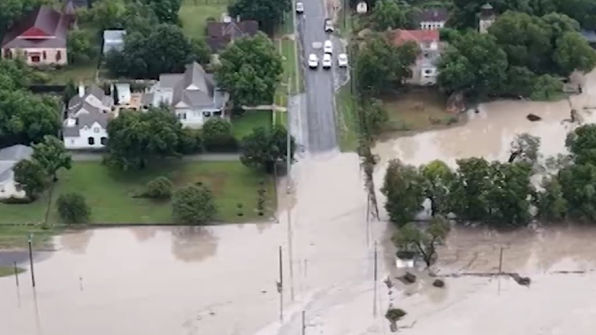 Water Wall Floods Texas City, Causing Flooding to Surpass Last Year’s Disaster