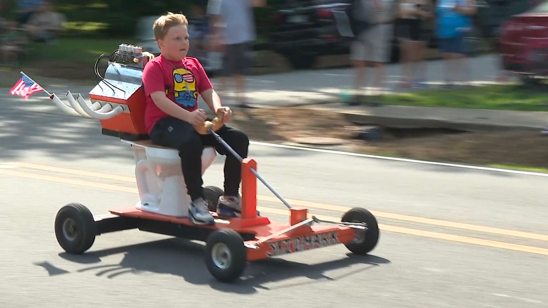 America hosts quirky toilet race event