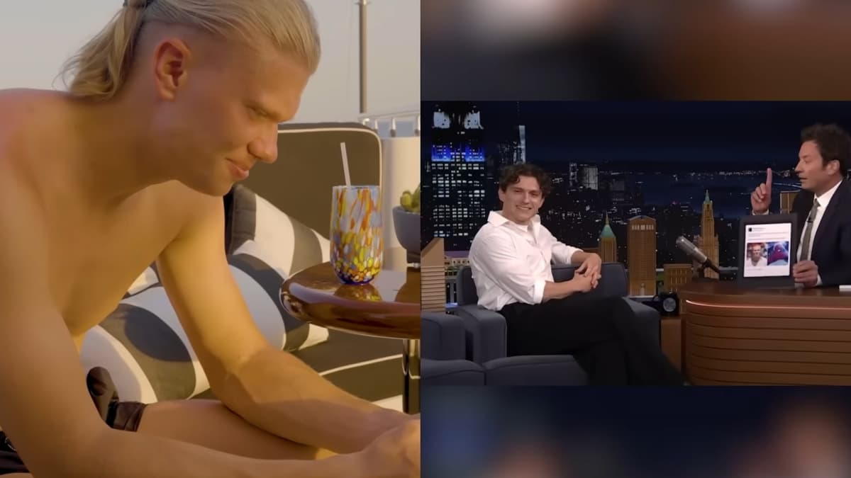 Haaland reacts to Tom Holland's DM