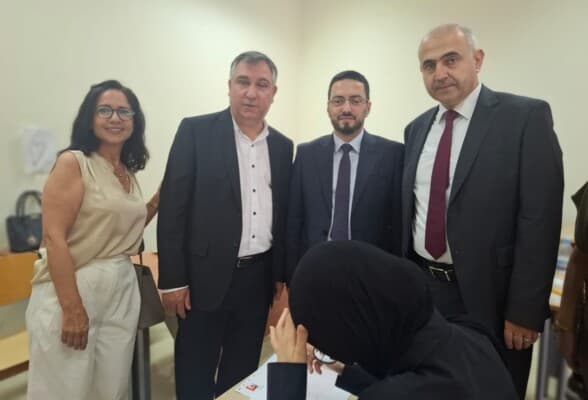 Lebanese University President examines Sidon health exam