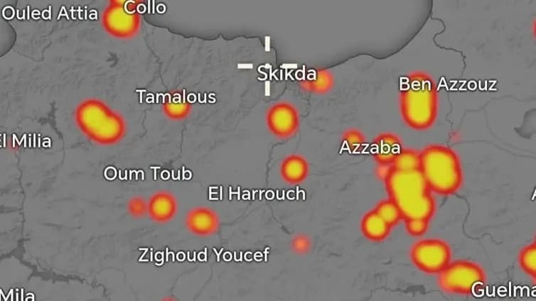Algeria wildfire spread deepens