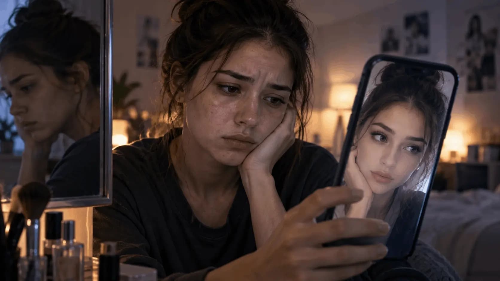 Why We Dislike Unfiltered Faces