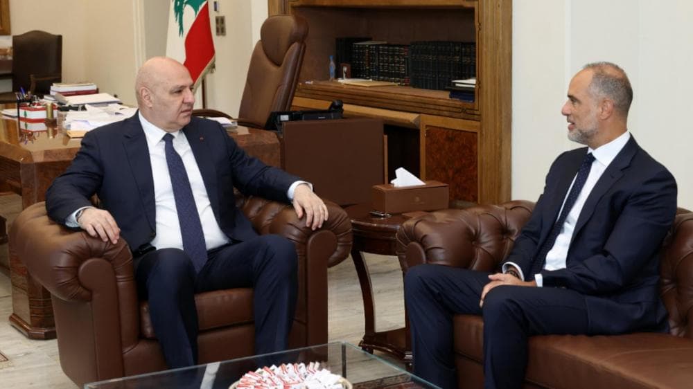 Aoun and Rasamny discuss Lebanon US route development