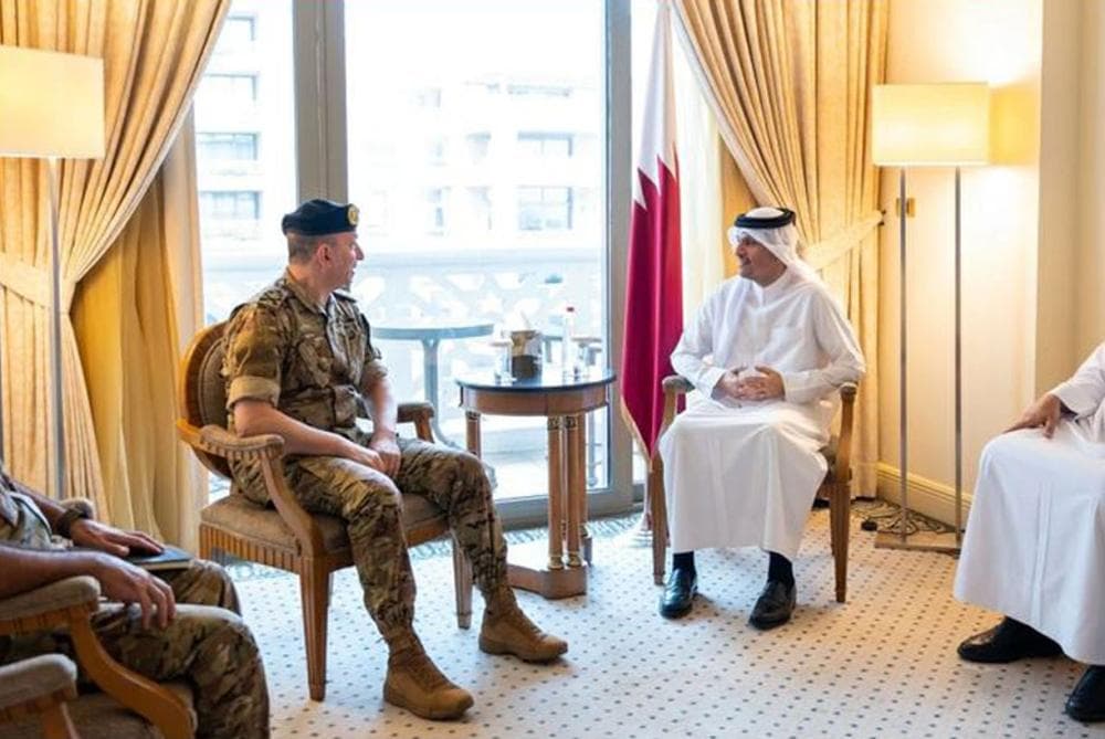Qatar PM Discusses Support for Lebanese Army with Heskel