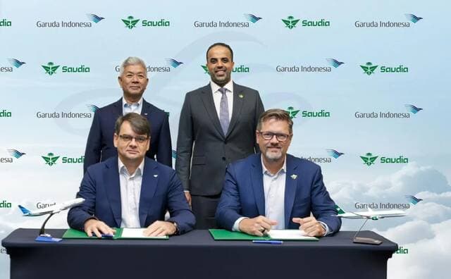 Saudi Airlines and Garuda Indonesia agree to boost air links