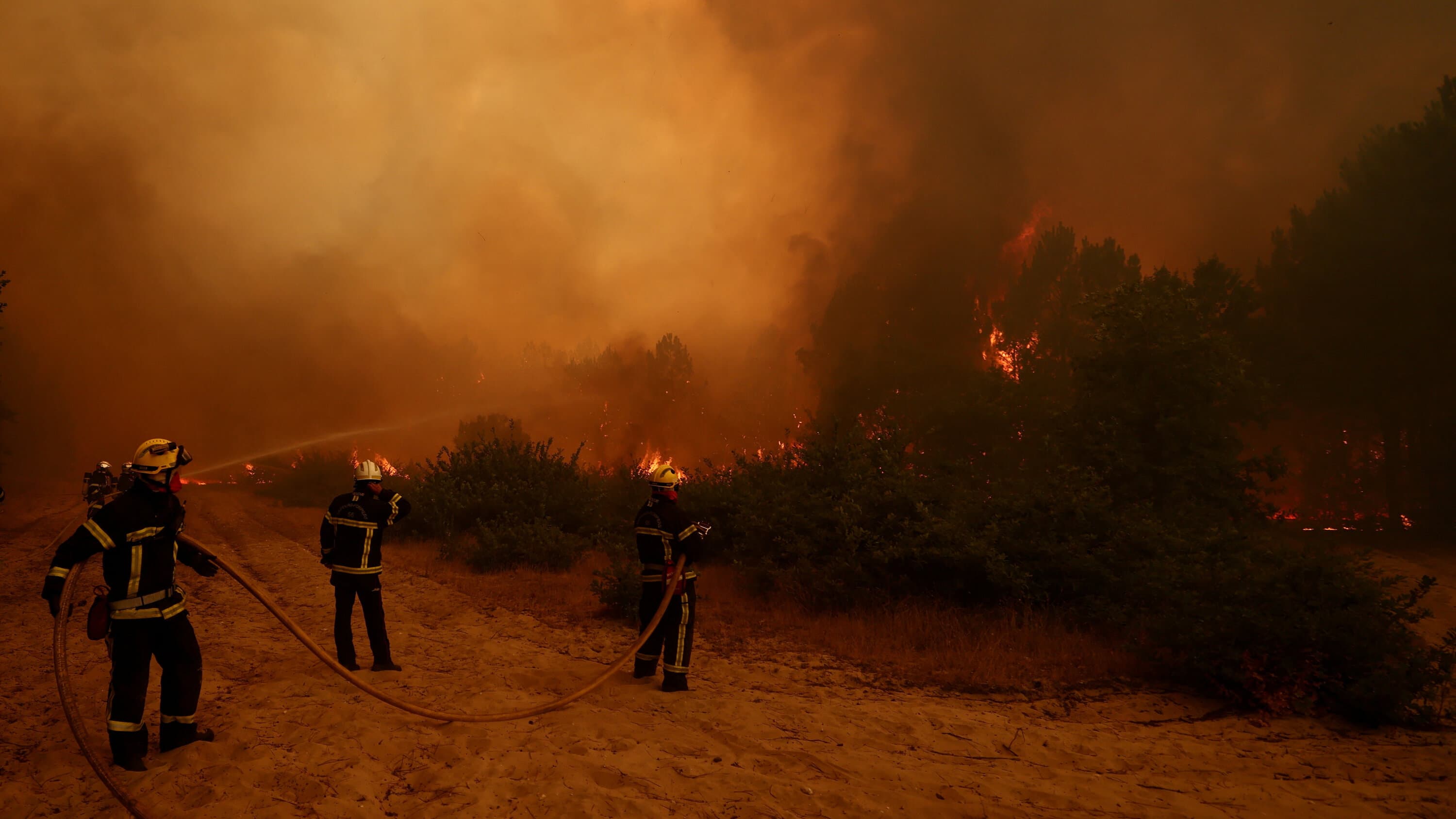 Fires Spread in Spain and France