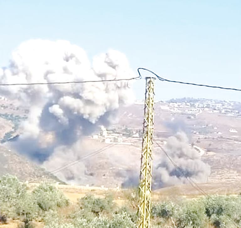 Clashes and airstrike in Nabatieh al-Fouqa