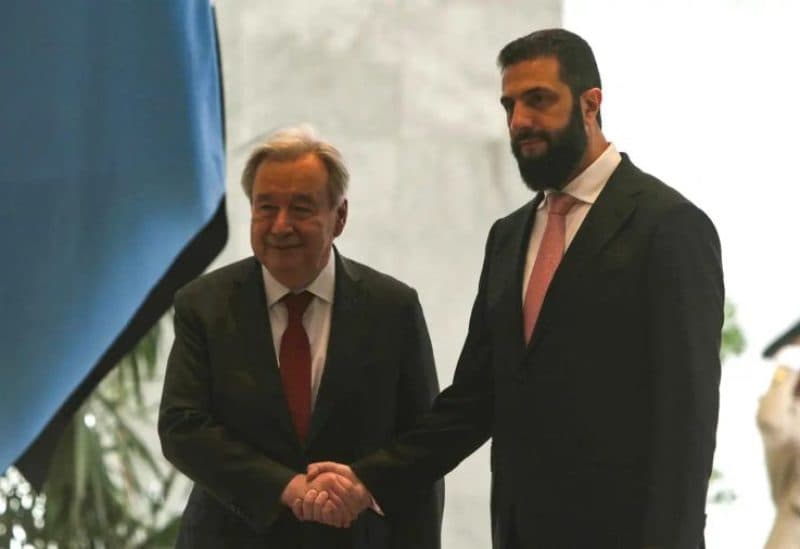 Syrian president meets UN Chief in Damascus